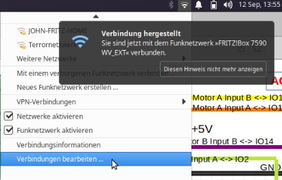 2a) Verbindung bearbeiten