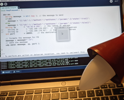 Steuerung der Lampe vom PC aus.