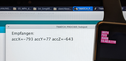Testing the project TWATCH_PROC023_WiFiminimal.