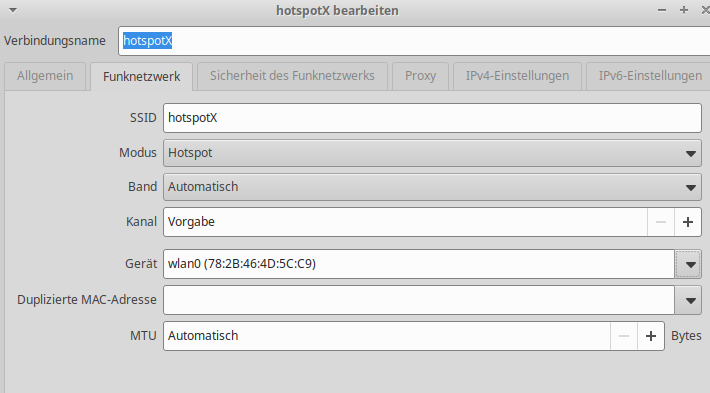 Konfigurieren Sie den Tab 