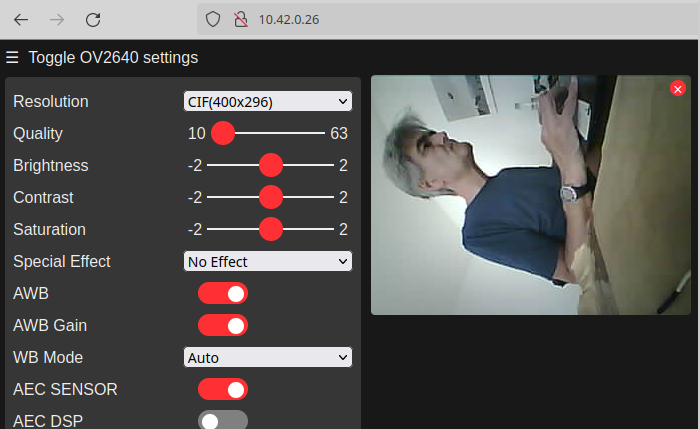 Videostreaming läuft.