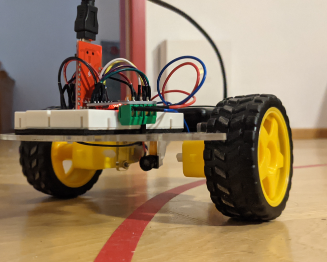 Realisierung der Linienverfolgung mit Hilfe des esp32AV