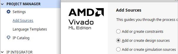 VHDL-Quelltextfile und Constraints-File erzeugen.