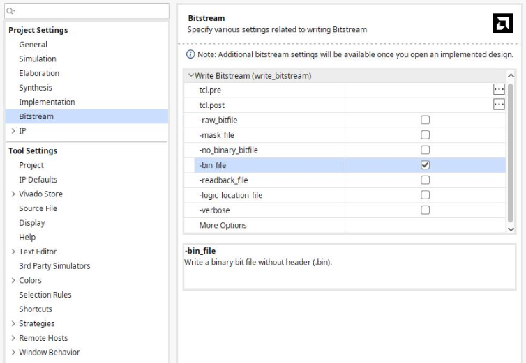 Bitfile übertragen auswählen.