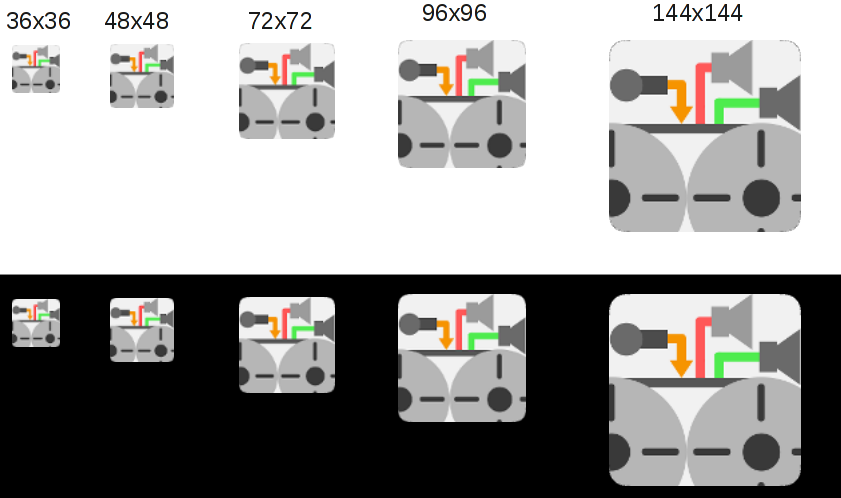 Endversion in verschiedenen Auflösungen in Originalgröße.