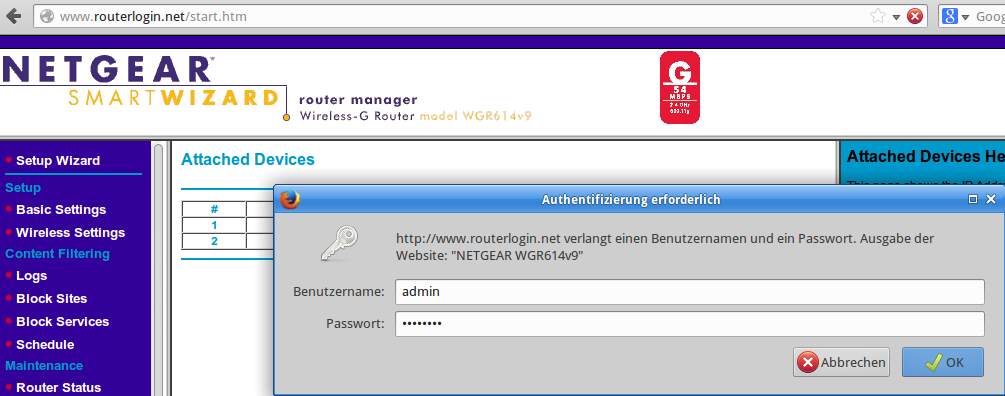 Anmelden beim