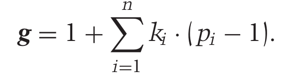 Formula for gradus suivitatis after Leonhard Euler. See also CMJ 44/1.